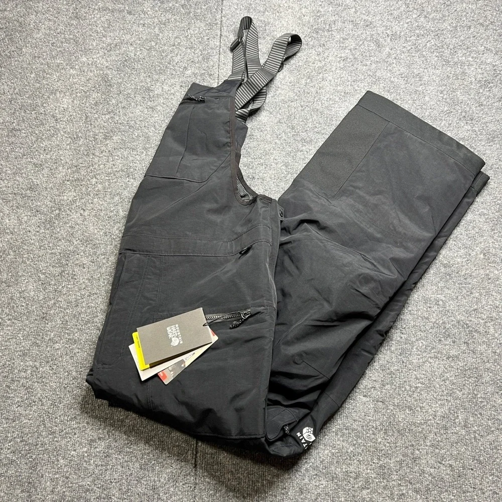 Mountain Hardwear First Tracks Bib Men's XL Black Ski Snowboard Pants OM0646-010